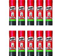 Pritt Colla stick 11 g, trasparente, lavabile, rimovibile, senza solvente (10 pezzi), 110