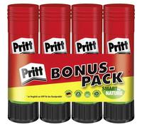 Pritt Penna adesiva, colla sicura e adatta ai bambini per arte e artigianato, colla potente per articoli scolastici e per ufficio, 4x 22 g Pen Pritt