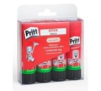 Pritt Colla Stick 4 x 22g colla per bambini sicura e affidabile colla Pritt per