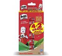 Pritt Colla Stick 6 x 22g, colla per bambini sicura e affidabile, colla Pritt per lavoretti e fai da te, con una tenuta forte per uso scuola e ufficio, 6 stick x 22 g