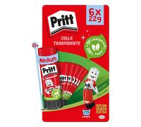 Pritt Colla Stick 6 x 22g, Colla Pritt sicura e affidabile, Adesivo per lavorett