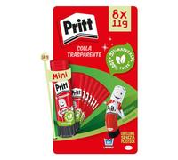 Pritt Colla Stick, Colla per Bambini Sicura e Affidabile, Colla Pritt per Lavoretti e Fai da Te, con Una Tenuta Forte per Uso Scuola e Ufficio, 8 Stick x 11 g