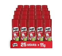 Pritt Colla Stick, Colla trasparente per scuola e ufficio, 25 x 11 g | Colla per
