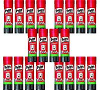 Pritt Colla stick, da 11 g, trasparente, lavabile, rimovibile, priva di solventi, in set da 20 (etichetta in lingua italiana non garantita)