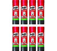 Pritt Colla stick, da 11 g, trasparente, lavabile, rimovibile, priva di solventi, in set da 8 (etichetta in lingua italiana non garantita)