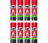 Pritt Colla stick, trasparente, lavabile, rimovibile, senza solvente, 43 g (8 pezzi)