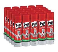 Pritt Colla Stick, Colla trasparente per scuola e ufficio, 25 x 11 g | Colla per bambini, Sicura, Affidabile, Tenuta forte, Lunga durata, Per lavoretti e fai da te