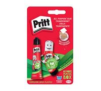 Pritt Colla Universale Attaccatutto, Trasparente, Forte, Rapido, Resistente all'Acqua, Senza Solventi, per Molteplici Materiali, Tubo da 20g