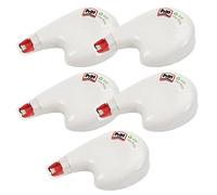 Pritt Correttore a rullo Eco Flex, applicazione laterale, immediatamente sovrascrittibile, lunghezza nastro 10 m, larghezza banda 4,2 mm, set risparmio con 5 rulli, 9H PRKEB VS