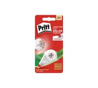 Pritt Correttore Mini Roller con punta flessibile e funzione push-pull per l'utilizzo su entrambi i lati, per cancellare e correggere, sovrascrivibile immediatamente, 4,2 mm x 7 m