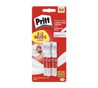 Pritt Correttore Pocket Pen, Correttore Penna, Micropunta Metallica, Massima Precisione, Facile da Erogare, Asciugatura Rapida, 2+2 Penne da 8ml