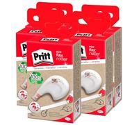 Pritt Eco Flex Roller Correttore a Nastro Beccuccio Flessibile Correzioni Pulite Riscrittura Istantanea Forma Ergonomica Facile Applicazione Laterale e Correzione Bidirezionale - 5 Correttori da 10m
