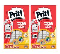 PRITT Instant Tack Gommini Adesivi Multiuso, Adesivo Muro Bianco per Casa, Ufficio e Scuola, Adesivi per Vetro, Muri o Porte Removibili, 1 Confezione da 190 Pezzi