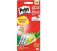 Pritt Mini - Pattini di correzione, motivo: Emoji, 4,2 mm x 7 m, confezione da 3, colore: Bianco