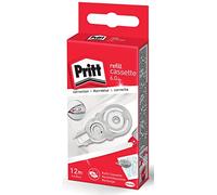 Pritt Nastro di correzione Premium con nuova punta flessibile, facile da usare, lunghezza del cinturino: 12 m, larghezza del cinturino: 6 mm, 10 pezzi