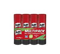 Pritt Penna adesiva, colla sicura e adatta ai bambini per arte e artigianato, colla potente per articoli scolastici e per ufficio, 4x 22 g Pen Pritt