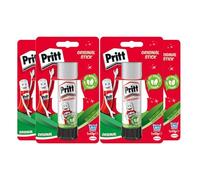 Pritt Penna adesiva, Penna Incollatrice, Stick di Colla, Colla sicura e adatta ai bambini per arte e artigianato, Colla potente per articoli scolastici e per ufficio, 4x 43 g