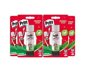 Pritt Penna adesiva, Penna Incollatrice, Stick di Colla, Colla sicura e adatta ai bambini per arte e artigianato, Colla potente per articoli scolastici e per ufficio, 4x 43 g