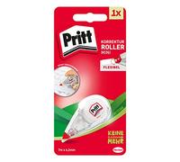 Pritt Rullo correttore Mini Flex con punta flessibile e funzione push-pull per l'utilizzo su entrambi i lati, sovrascrivibile immediatamente, larghezza ca. 4,2 mm, lunghezza 7 m