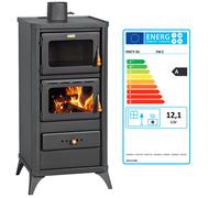 PRITY FM E 12,1 kW | Stufa legna con forno A | Per cucinare e scaldare