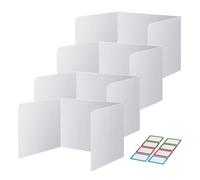 Privacy Dividers For Student Desks - Anti-Interference Privacy Folders 4 Pcs | Privacys Boards Easy-to-Clean For Classrooms | PP Study Carrel Dividers, Reusable Classroom Supplies For Teachers