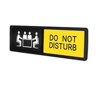 Privacy Door Sign,17,8 x 5 cm Acrilico Sliding Double -Sided Status Display - Clear Communication Tool, Please Do Not Disturb Sliding Signs,for Home Bathroom Dorm Hotel Apartment Office Meeting