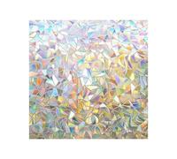 Privacy Film For Glass Window | 200x45cm ConsistentDecorative Non-Adhesive Cling,Dynamic Iridescent Window Screen Privacy Film,for Home Apartment Hotel Bathroom Kitchen Bedroom Toilet Shower Room