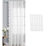 Privacy per decorazioni per tende in pizzo trasparente elegante bianco il