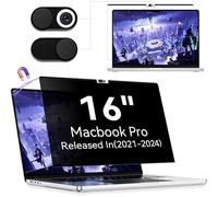 Privacy Screen Magnetico Compatibile con MacBook PRO 16 Pollici(2021-2024,M1,M2,M3,M4)-A2485/A2780/A2991,Pellicola Protezione per 16 Pollici Mac Laptop Anti Luce Blu Anti Glare