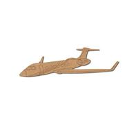 Private Jet - Mod. 1 Medite MDF pre-marcato, 7,6 cm/25,4 cm