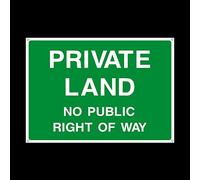 private Land n. pubblico diritto di modo cartello in plastica con 4 fori - personale solo/autorizzato/Keep out/oltre questo punto (CA51)