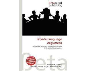 Private Language Argument: Philosophy, Argument, Ludwig Wittgenstein, Philosophical Investigations