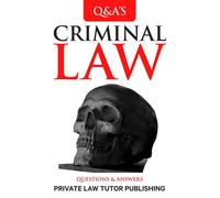 Private Law Tutor Publishing Criminal Law (Tascabile) Q&A