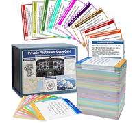 Private Pilot VFR Flash Cards, 2026 Aggiornate 400+ carte di studio impermeabili, preparazione dell'esame di teoria del volo FAA, resistente agli strappi e portatile