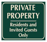 Private Property No Entry Without Permission Tin Art 12x8 Inch
