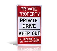 Private Property Private Drive Keep Out Violators Proseguita Garage Yard segno