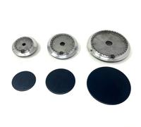 PRIVILEG ZOPPAS BRUCIATORI PIATTELLI NERI OPACHI 3 FUOCHI SPARTIFIAMMA CUCINA