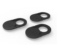 Privise Copri-Webcam 3-Pack - Ultra Sottile - Protezione Privacy per Laptop, Smartphone e Tablet - Adesivo Forte - Qualità Premium Made in Germany - Nero