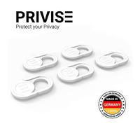 Privise Copri-Webcam 5-Pack - Ultra Sottile - Protezione Privacy per Laptop, Smartphone e Tablet - Adesivo Forte - Qualità Premium Made in Germany - Blanco