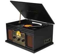PRIXTON - Century Giradischi Bluetooth Lettore E Convertitore Di Vinili (scheda Sim, Usb, Cd E Cassette)
