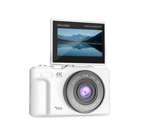 Prixton Digital Cam XPLORER DV900, WiFi, App Mobile, Schermo LCD IPS Flip, Risoluzione 4K e 64MP, 9 Funzioni foto e video, Batteria Rimovibile, Autonomia 90 minuti, Schede SD fino a 256GB (Bianco)