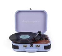 PRIXTON Giradischi in Vinile Vintage VC600, Lettore e convertitore di vinile tramite Bluetooth e USB, 2 altoparlanti incorporati, Colore Lilla
