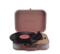 PRIXTON Giradischi in Vinile Vintage VC600, Lettore e convertitore di vinile tramite Bluetooth e USB, 2 altoparlanti incorporati, Colore Mocha Mousse