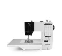 PRIXTON Macchina da cucire P125, 38 punti diversi, 2 velocità, tavolo espandibile, cassetto per accessori, lampada e pedale inclusi