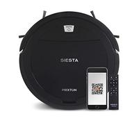 Prixton Robot Aspirapolvere Siesta, Scopa Elettrica con Grande potenza di aspirazione 1000 Pa, WiFi e App Programmabile, Pulizia automatica e intelligente: spazza, lava, aspira, 20 Watt, Colore Nero