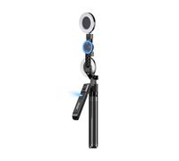 PRIXTON Treppiede IA da 180 cm per Smartphone e Camera, Tracciamento del Volto, Controllo Remoto e Tramite Gesti, Autonomia di 6 ore
