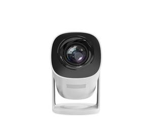 PRIXTON Videproiettore Portatile Dalí, 4800 Lumen e 110 ANSI Lumen, Telecomandi incluso, 30000 Ore, Dimensioni da 32“ a 120”, Compatibile con LED Full HD 4K, Connessione HDMI/USB/AC IN, Colore Bianco