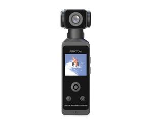 Prixton Vlogging Camera WiFi Snap Pocket, Corpo Girevole 270º, Schermo 1.3", Risoluzione 5K e 50 MP, Stabilizzazione EIS, Custodia Impermeabile 30 metri, Autonomia 90 minuti, Scheda SD fino a 256GB