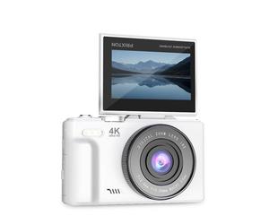 Prixton Xplorer DV900 Fotocamera Digitale 4K 64MP Schermo Flip WiFi Bianca
