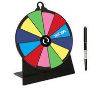 Prize - Ruota girevole da tavolo, riutilizzabile, supporto stabile e rotazione fluida, design compatto e leggero, ideale per fiere, carnevale, feste, eventi, 20 x 15 x 7 cm, multicolore